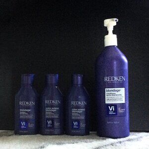 (3) Color Extend Blondage Anti-Brass Shampoos 10 fl oz 300 ml + FREE Conditioner